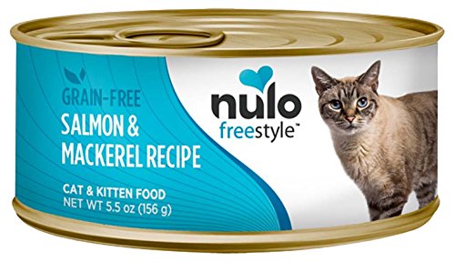 Nulo 1 Count Freestyle Grain Free Salmon & Mackerel Recipe Can Cat Food (24 Eac…