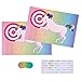 Best Paper Greetings Pin The Horn on The Unicorn Birthday Party Game with 2 Posters, 30 Stickers, and 1 Blindfold