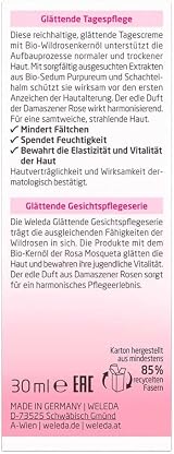 Weleda Wild Rose Smoothing Day Cream 30ml Dry Skin Anti Aging Natural Glow view 4