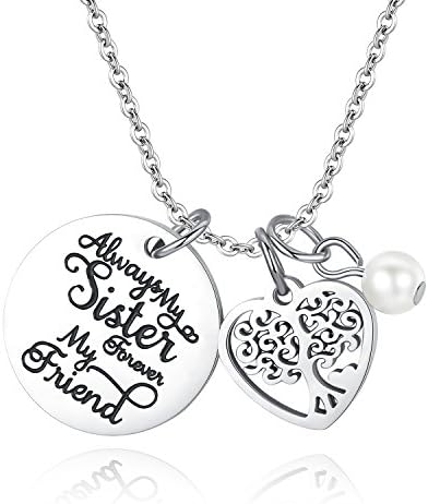 JSstudio Inspirational Jewelry - Message Charm Bangle Bracelet & Pendant Necklace, Gifts for Her Mom Women Teen Girls, Stainless Steel Quote Bracelets