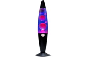 BAOYIKU Motion Lamps for Adults, 16inches Original Motion Lamp with Blue Liquid Purple Wax Cool Night Light Home Bedroom Office Decoration Novelty Lighting Birthday Christmas Holiday Presents