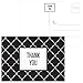 Note Card Cafe Thank You Postcards Assortment Bulk | 60 Pack | 6 Designs Black & White Modern Thank You Set | 4.25” x 6” Postcard Standard Size Mail USPS Stamp | Wedding, Baby, Bridal Shower, Birthday
