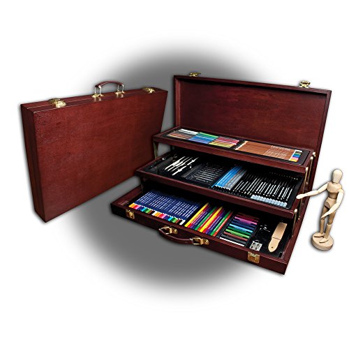 Royal & Langnickel Premier Sketching and Drawing Deluxe Art Set, 134-Piece