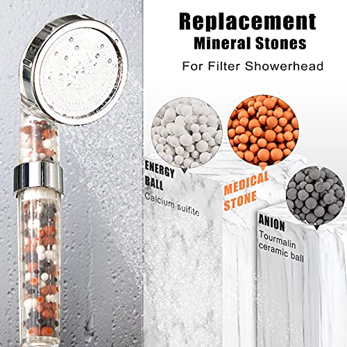 Replacement Shower Filter Beads Anion Mineral Balls Purifying Stones