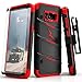 ZIZO Bolt Series for Samsung Galaxy S8 Plus Case Military Grade Drop Tested with Tempered Glass Screen Protector Holster Black RED