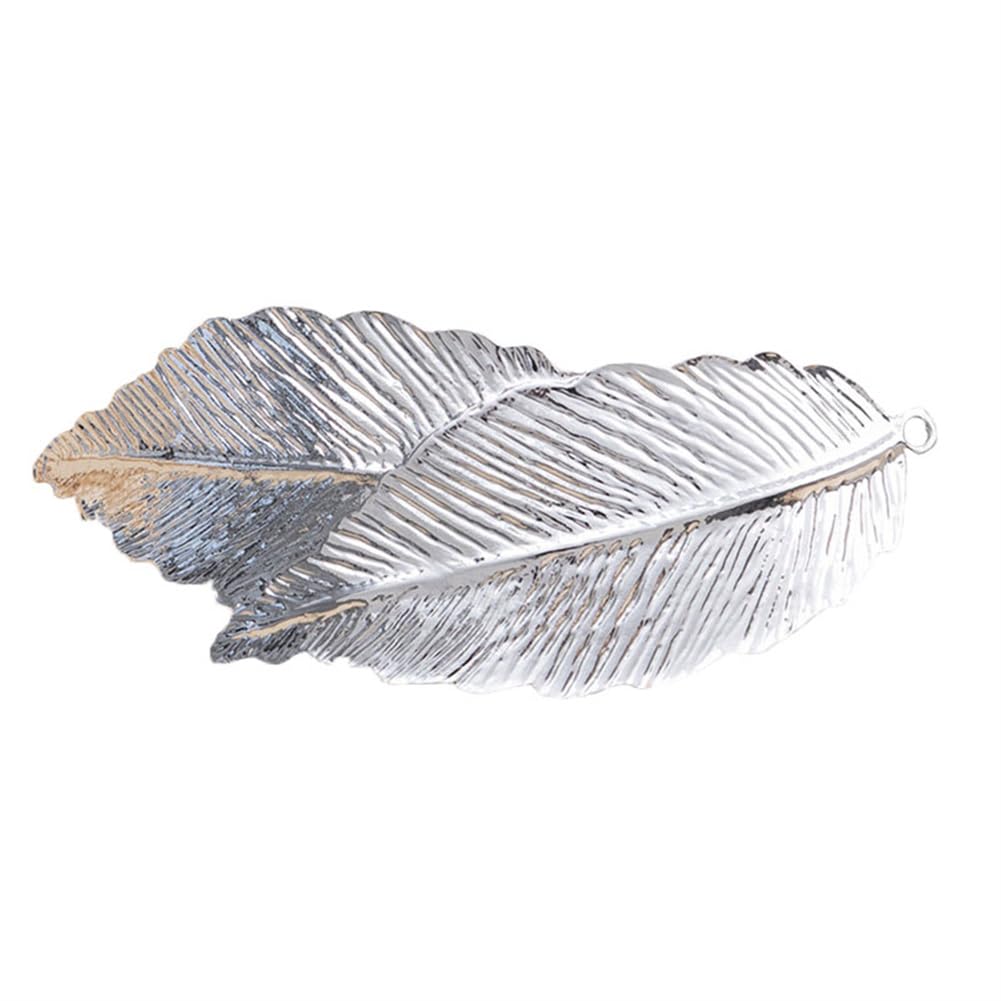 yangzerang Women Hair Barrettes Leaf Hair Barrette for Girl Minimalist Dainty Alloy Hairpin Clamps Pearl Hair Clips Vintage Hair Accessories Silver Tone Hair Clips French Style Hair Accessories