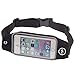 NewSun21 Phone Waist Pack, Waistband for iPhone 7, 7 Plus, 6s, 6s Plus, Google Pixel, Galaxy J7, S5, S6, S7, Edge, Note 3 4 5, LG G3, G4, G5, with Reflective Transparent Touch Screen