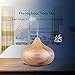 Syntus Essential Oil Diffuser, 300ml Aromatherapy Cool Mist Ultrasonic Aroma Diffusers with Timer Setting, Waterless Auto Shut-Off Function, Wood Grain
