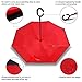 Double Layer Inverted Umbrella Windproof UV Protection Reverse folding Cars Reversible Umbrella by MY’S (Great Red)