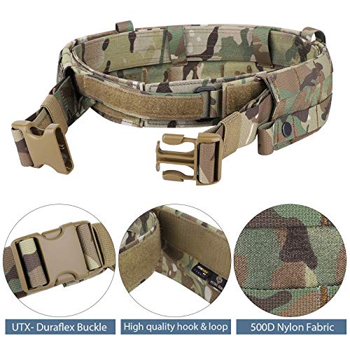 PETAC GEAR Tactical Gun Belt Low Profile Battle Belts Men's Modular