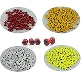 Aventik 40pcs Lead Dumbbell Shaped Fish Eyes Realistic Fly Tying Materials, Four Colors, Easy to Use, Streamers, Crafts, Bait