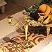 ZJchao 3 Arms Candle Holder, 2 Pcs Metal Gold Silver 3 Branches Candle Stick Stand European Style Candelabra for Dinner Wedding Home Decor (Gold)
