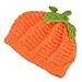 Kafeimali Newborn Unisex Baby Boys Girls Beanie Wool Pumpkin Knit Crochet Hats for Halloween Caps Yellow