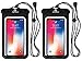 Freegrace Premium Waterproof Pouch Set with Neck Strap - Best Way to Keep Your Phone and Valuables Dry and Safe - Perfect for Boating Swimming Snorkeling Kayaking Beach Water Parks(Phone Case 2 Pack)