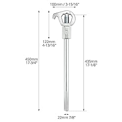QWORK Heavy Duty Adjustable Hydrant Wrench – Fits