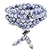 Jovivi 8mm Natural Sodalite Stone Healing Gemstone 108 Prayer Beads Mala Stretch Bracelet Necklace