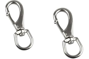 MIKMAYTOO Stainless Steel Swivel Eye Snap Hook, Snap Clips Scuba Diving Clips, Bird Feeders, Lag Clips, Flag Pole Rope, Dog Leash Hook, Keychains, Anchor Chain