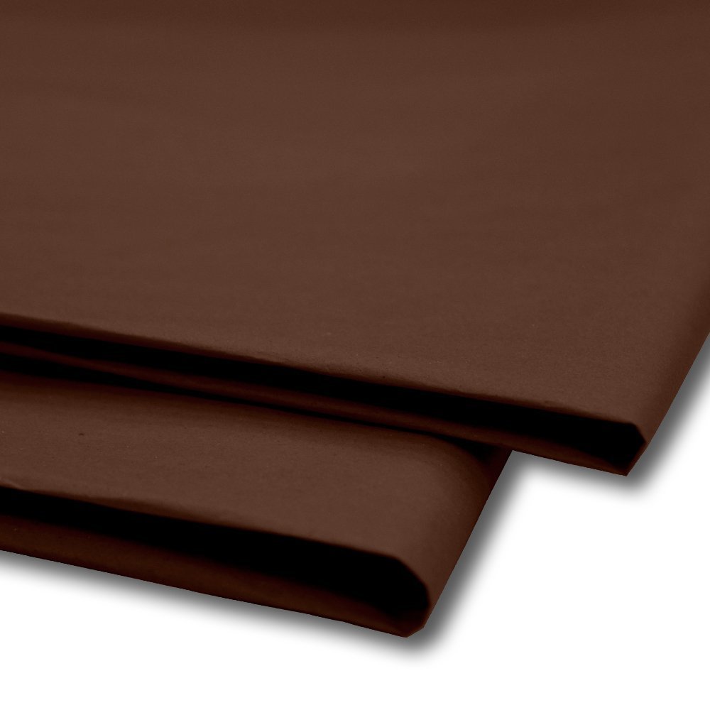 Sabco - Tissue Paper 100 Sheets, Gift Wrap, Mg and Acid Free, 20 X 30" Size, Wrapping Decorative Sketch and Cutting Paper for Art Craft & Packing. – Brown