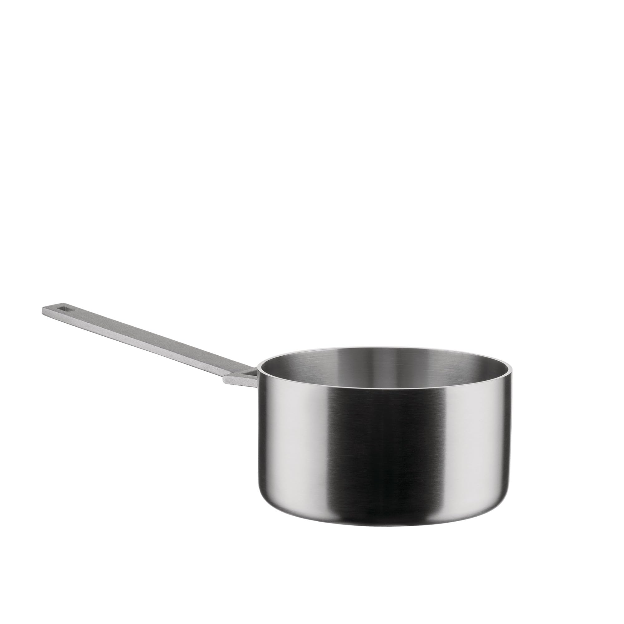 Alessi Convivio DC105/16 - Design Saucepan in Multiply, Suitable for Induction, Handle in 18/10 Stainless Steel with PVD Coating and Magnetic Steel Bottom, Mat