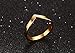 VNOX Stainless Steel Chevron Ring for Women Engagement Wedding Promise,Gold,Size 7