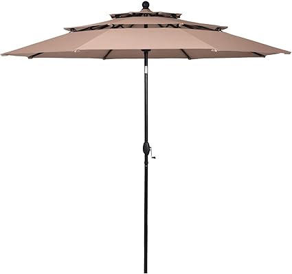 patio tilt umbrella with base