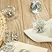 10PCS 40MM Diamond Crystal Glass Cabinet Knobs Cupboard Drawer Pull Handle,3 Size Screws