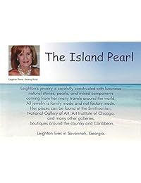 Collar de perlas azules de la isla