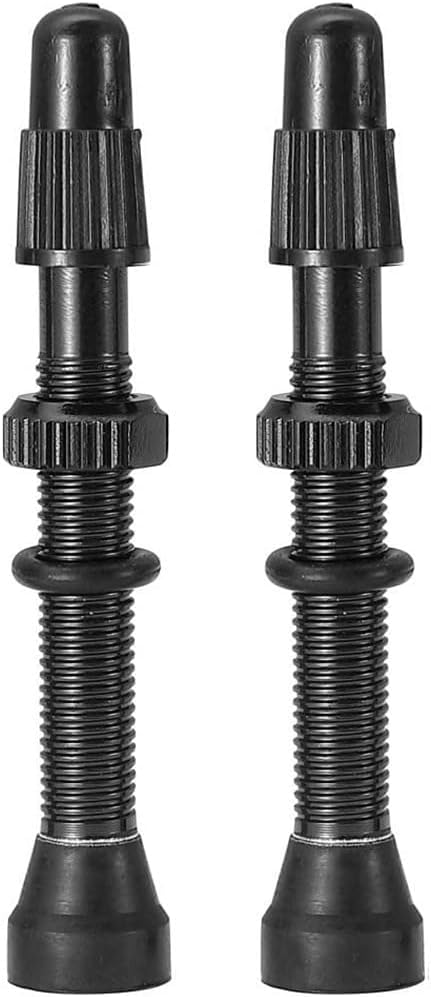 Valve Stem, Pack of 2, Tubeless Presta Valve Stem, Aluminum Alloy Valve Stems, 48 mm Tyre Valve, Bicycle Aluminum Alloy Tubeless Presta Valve Stem, for Vacuum Tire of Mountain Road Bike