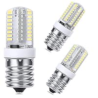 LEDERA E17 Dimmable LED Bulb, 6000K Daylight White for Microwave Oven Appliance, 40W Halogen Bulb Equivalent, 3-Pack