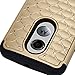 Moto X 2nd Gen, Moto X 2 Case, Style4U Motorola Moto X (2nd Generation) Studded Bling Hybrid Armor Case Motorola X (2nd Gen, 2014 Release Only) W/ 1 Screen Protector / 1 Stylus [Gold / Black}