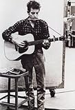 Bob Dylan Poster, Playing Guitar & Harmonica