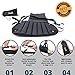 Celebrita MMA Foam Airplane Footrest Hammock, Portable Adjustable Leg Rest for Plane/Office/Home, Black