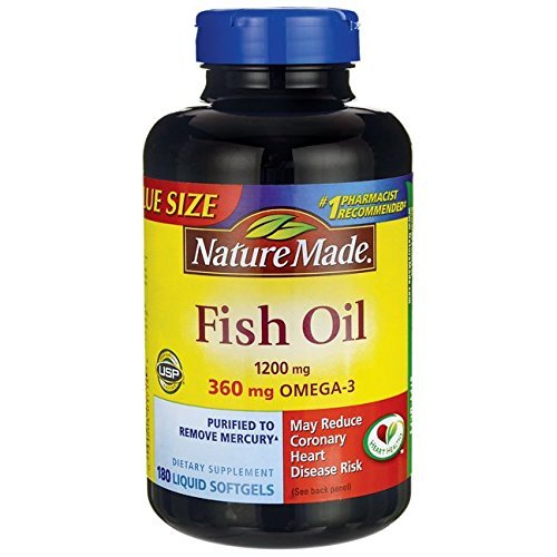 Nature Made Fish Oil, 1200 mg, Liquid Softgels, Value Size, 180 ct. Nature Made Fish Oil, 1200 mg, Liquid Softgels, Value Size, 180 ct.
