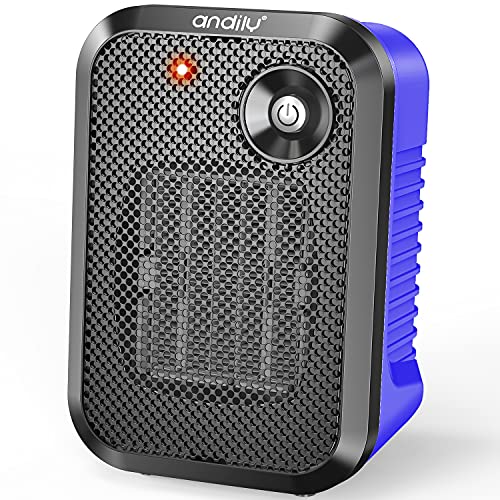 andily 500W Space Electric Small Heater for Home&Office Indoor Use