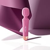 Gladay Personal Massager - Powerful Performance, Fast Charging with 3Hrs Runtime - Compact Size, Quiet Waterproof Cordless - 20 Speeds 8 Modes for Neck, Back & Full Body Muscle Relaxation Gift (Pink)