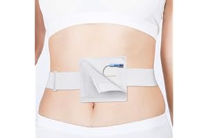 BOJEE Feeding Tube Peritoneal Dialysis G Tube Belt G-Tube Holder, Comfortable and Concealment Gastrostomy Abdominal Dialysis Tubes Pads J-Tube Covers with Belt for Adults