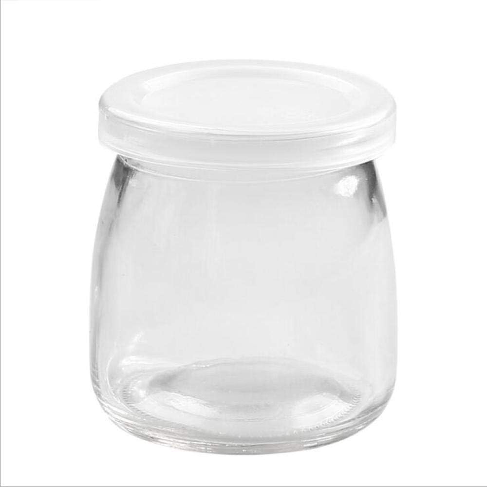 KFDGDFDH 6Pcs 200Ml Wishing Bottle Honey Yogurt Pudding Glass Bottle Mini Bottle Jelly Milk Baking Mold Food Storage Container