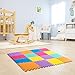 Zoeshare Puzzle Play Mat for Kids Foam Mat,16 Piece, Multi-Color, Each Tile 12