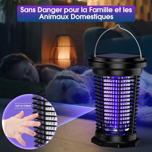 Lampe Anti Moustique Solaire 4500V