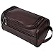HappyDavid PU Leather Travel Toiletry Bags Mens Ladies Supply Toiletry Dopp Kit Bag (brown-204)