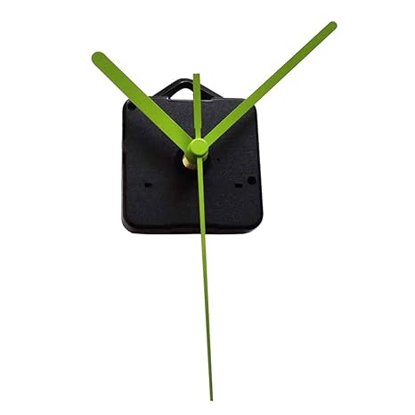Yardwe Quarz-Uhrwerk Replacement Kits DIY Funk-Uhrwerk mit Uhrzeigerset (grün)