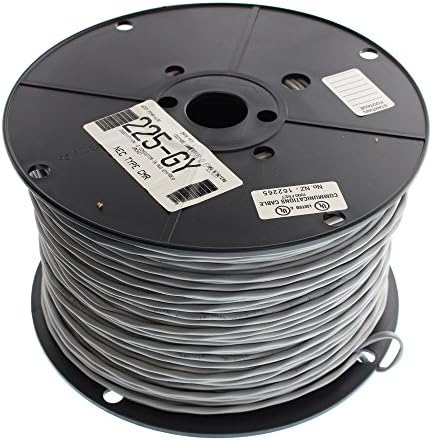 West Penn 225-GY Control / Speaker Cable, 2-Conductor, 16AWG, 16/2C, 1000-Feet