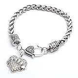 Godyce Sister,Grandma,Faith,Believe,Cheer, Firefighter, Niece Heart Bracelet - 7.9