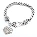 Godyce Heart Cheer Bracelet Cuff Women Men Gril Charm - Red Crystal