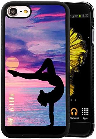Case for iPhone 7 8 case Gymnastics Slim Soft and Hard Tire Shockproof Protective Phone Cover Case Slim Hybrid Shockproof Protective Case Anti-Scratch Cushion Bumper with Reinforced Corners, Anti-Fing
