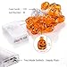 KUAHAIHINTERAL 3D Jack-O-Lantern Halloween Decoration Lights，30LED 11Ft Battery Operated Pumpkin String Lights Halloween Light Outdoor Warm White