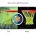 lailai Universal Indoor & Outdoor Nylon Basketball Hoop Net Replacement Glow in The Dark, Portable Nylon Basketball Net Replacement (Fluorescent Green)