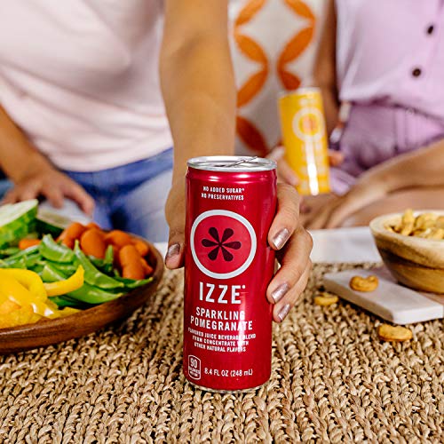 IZZE Sparkling Juice, 4 Flavor Sunset Variety Pack, 8.4 Fl Oz Can