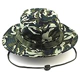 XIDAJE Fishing Snap Brim Military Bucket Sun Hat Cap Woodland Camo Alternative Color