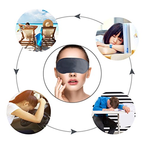 Amariver Eye Mask Shade Cover, 20 Pack Blindfold Travel Sleep Mask Night Sleeping Cover with Nose Pad, Light Guide Relax Cover Black